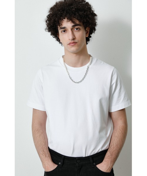 AZUL by moussy(アズールバイマウジー)の「FAUX PEARL×CHAIN NECKLACE/フェイクパール×チェーンネックレス(ネックレス・メンズ・シルバー・FREE)」の8枚目の写真