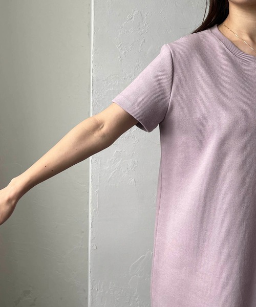 CAPRICIEUX LE'MAGE（カプリシューレマージュ）の「【AgAwd/アガウド】ベーシックリブワンピース（ワンピース・レディース・ホワイト/ブラック・FREE）」の3枚目の写真