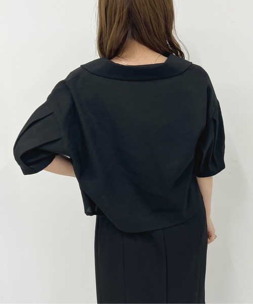 apres jour(アプレジュール)の「【セットアップ可能】ショートジャケット【ZOZOTOWN限定アイテム】(テーラードジャケット・レディース・ブラック/ミント/ベージュ・X-LARGE/フリー)」の7枚目の写真