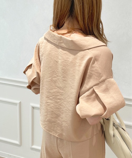 apres jour(アプレジュール)の「【セットアップ可能】ショートジャケット【ZOZOTOWN限定アイテム】(テーラードジャケット・レディース・ブラック/ミント/ベージュ・X-LARGE/フリー)」の18枚目の写真