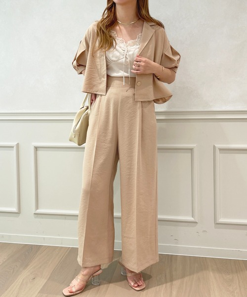 apres jour(アプレジュール)の「【セットアップ可能】ショートジャケット【ZOZOTOWN限定アイテム】(テーラードジャケット・レディース・ブラック/ミント/ベージュ・X-LARGE/フリー)」の19枚目の写真