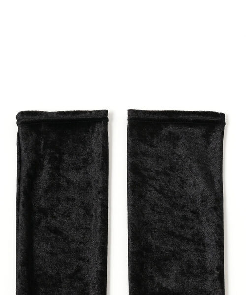 Ray BEAMS（レイビームス）の「Ray BEAMS / ベルベット アームウォーマー（アームカバー・レディース・ミント/ブラック・ONE SIZE）」の5枚目の写真