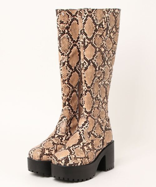 【セール】「YOSUKE/ヨースケ」厚底プレーンロングブーツ（ブーツ）｜YOSUKE（ヨースケ）