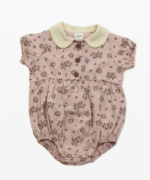 chil2（チルツー）の「襟付き総柄半袖ロンパース（ロンパース・キッズ・A/D/B/C/E/F/G/I/J/H・80ｃｍ/70cm）」の3枚目の写真