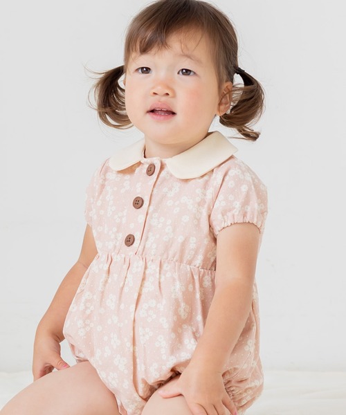 chil2（チルツー）の「襟付き総柄半袖ロンパース（ロンパース・キッズ・A/D/B/C/E/F/G/I/J/H・80ｃｍ/70cm）」の4枚目の写真