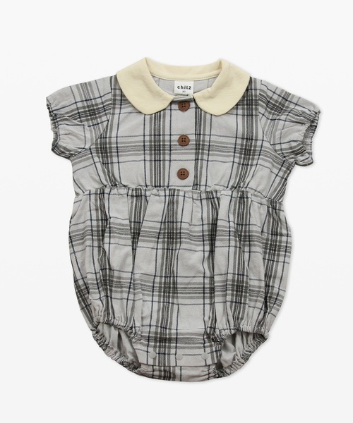 chil2（チルツー）の「襟付き総柄半袖ロンパース（ロンパース・キッズ・A/D/B/C/E/F/G/I/J/H・80ｃｍ/70cm）」の6枚目の写真