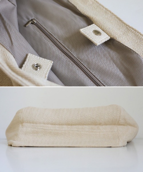 select MOCA（セレクトモカ）の「デニムライクトートバッグ（トートバッグ・レディース・ライトブルー/アイボリー・FREE）」の15枚目の写真