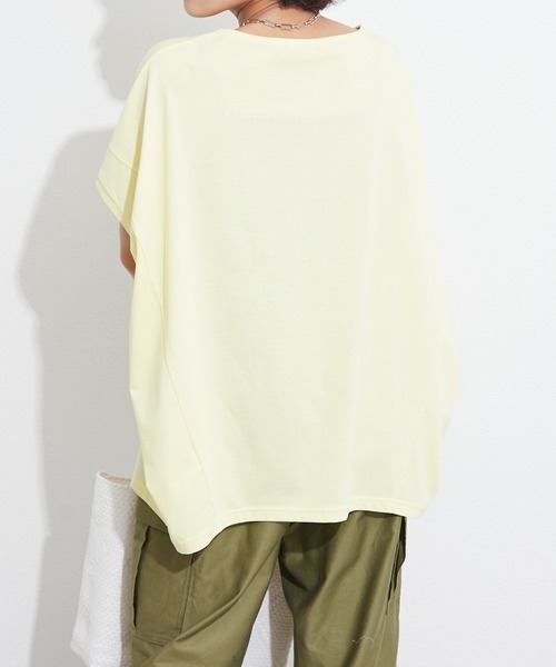 OUVRAGE CLASSE（ウヴラージュクラス）の「定番ドルマンTシャツ（Tシャツ/カットソー・レディース・ホワイト/ブラック/ベージュ/イエロー/ラベンダー・FREE）」の12枚目の写真