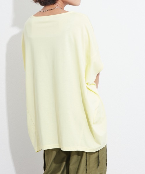 OUVRAGE CLASSE（ウヴラージュクラス）の「定番ドルマンTシャツ（Tシャツ/カットソー・レディース・ホワイト/ブラック/ベージュ/イエロー/ラベンダー・FREE）」の20枚目の写真