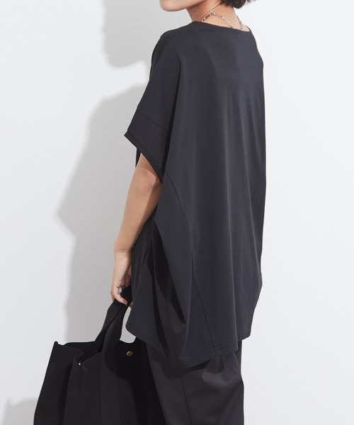 OUVRAGE CLASSE（ウヴラージュクラス）の「定番ドルマンTシャツ（Tシャツ/カットソー・レディース・ホワイト/ブラック/ベージュ/イエロー/ラベンダー・FREE）」の8枚目の写真