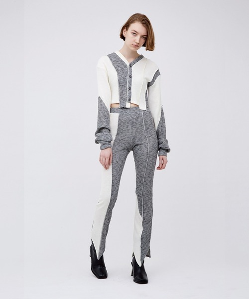 VIAVANDA（ヴィアヴァンダ）の「V CUT KNIT PANTS（その他パンツ・レディース・ベージュ/ブラック/グレー・FREE）」の19枚目の写真