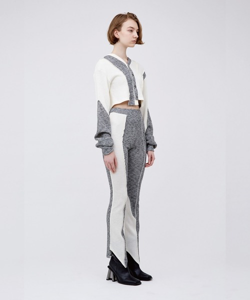 VIAVANDA（ヴィアヴァンダ）の「V CUT KNIT PANTS（その他パンツ・レディース・ベージュ/ブラック/グレー・FREE）」の12枚目の写真