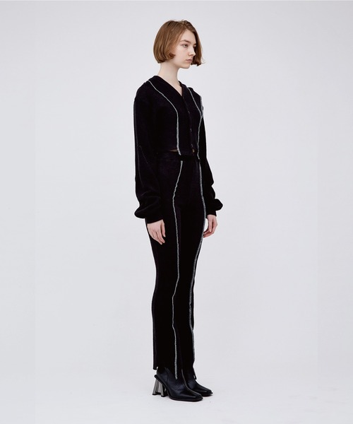 VIAVANDA（ヴィアヴァンダ）の「V CUT KNIT PANTS（その他パンツ・レディース・ベージュ/ブラック/グレー・FREE）」の20枚目の写真