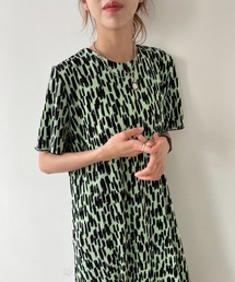 Didot.showroom | 2023 SS | 総柄プリーツロングワンピース(ワンピース)