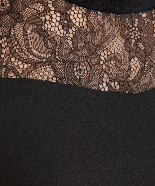 AIMER（エメ）の「プチハイネック袖付きテントラインパーティードレス（ドレス・レディース・ブラック/ネイビー/グレー/ライトグリーン/ダルブルー系・SMALL/MEDIUM/LARGE）」の21枚目の写真