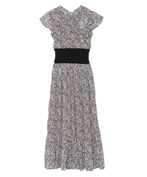 LAGUNAMOON（ラグナムーン）の「プリーツフラワーウエストリブワンピース（ワンピース・レディース・ブラック/ベージュ/グリーン・SMALL/MEDIUM）」の15枚目の写真