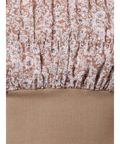 LAGUNAMOON（ラグナムーン）の「プリーツフラワーウエストリブワンピース（ワンピース・レディース・ブラック/ベージュ/グリーン・SMALL/MEDIUM）」の22枚目の写真