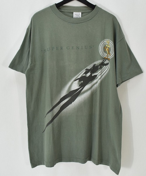 LOONEY TUNES CLASSIC(ルーニーチューンズクラシック)の「【ヴィンテージ古着】90's LOONEY TUNES / ルーニー・テューンズ Wile E. Coyote プリントTシャツ USA製(Tシャツ/カットソー・メンズ・カーキ・X-LARGE)」の1枚目の写真