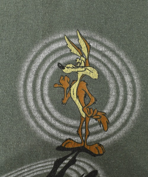 LOONEY TUNES CLASSIC(ルーニーチューンズクラシック)の「【ヴィンテージ古着】90's LOONEY TUNES / ルーニー・テューンズ Wile E. Coyote プリントTシャツ USA製(Tシャツ/カットソー・メンズ・カーキ・X-LARGE)」の3枚目の写真