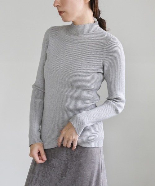 セール】【12色展開】プチハイネックリブニット（ニット/セーター