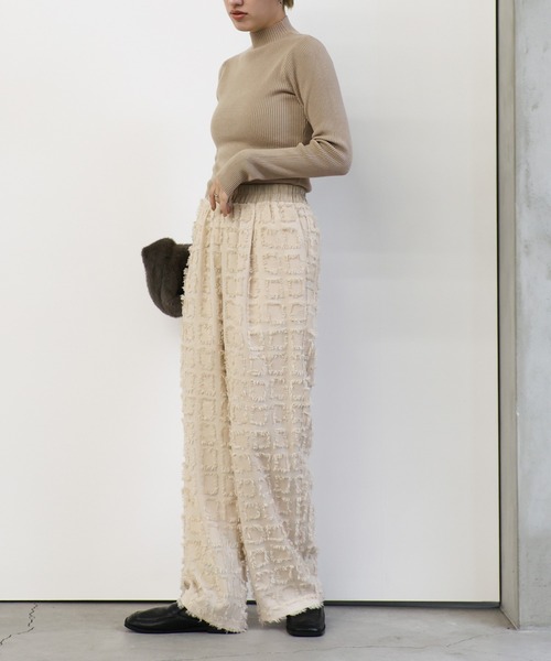 12色展開】プチハイネックリブニット（ニット/セーター