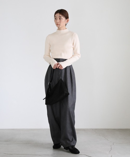 セール】【12色展開】プチハイネックリブニット（ニット/セーター