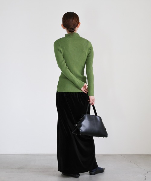 Dolce&Gabban DGブラックハイネックリブニットジャケット　48 Dolce&Gabban DGブラックハイネックリブニットジャケット 48