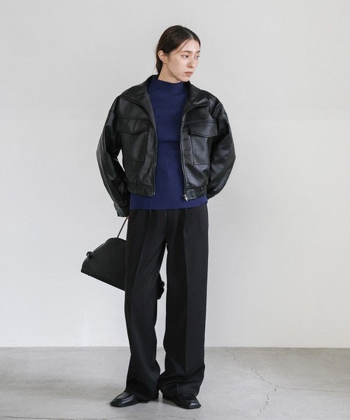 セール】【12色展開】プチハイネックリブニット（ニット/セーター