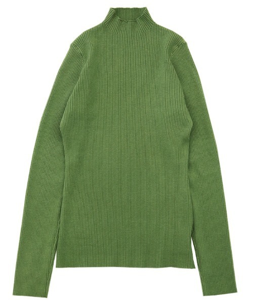 select MOCA（セレクトモカ）の「【12色展開】プチハイネックリブニット（ニット/セーター・レディース・ブラック/ブラウン/カーキ/ピンク/オレンジ/アイボリー/グレイッシュベージュ/ブルー/ネイビー/グレー/オリーブ/ライトグレー・FREE）」の14枚目の写真