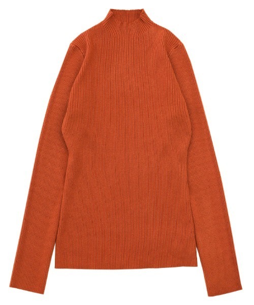 select MOCA（セレクトモカ）の「【12色展開】プチハイネックリブニット（ニット/セーター・レディース・ブラック/ブラウン/カーキ/ピンク/オレンジ/アイボリー/グレイッシュベージュ/ブルー/ネイビー/グレー/オリーブ/ライトグレー・FREE）」の15枚目の写真