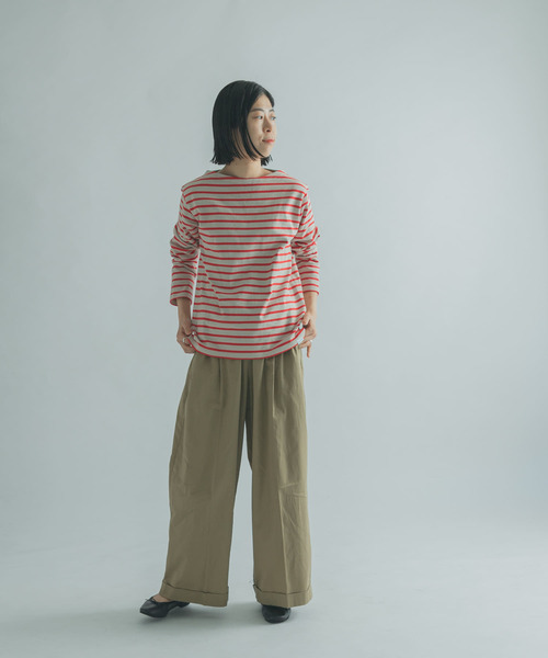 FORK&SPOON（フォークアンドスプーン）の「FORK&SPOON　ボートネックボーダー（Tシャツ/カットソー・レディース・ホワイト系その他/ブラック系その他/グレー系その他/ブラウン系その他・1/2）」の22枚目の写真