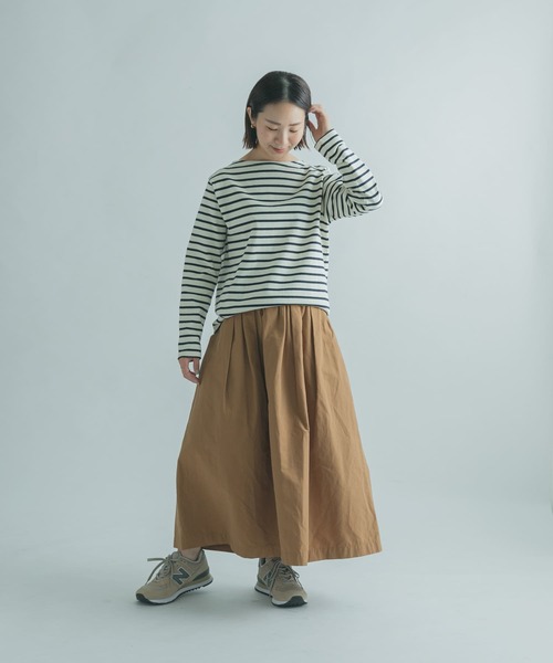 FORK&SPOON（フォークアンドスプーン）の「FORK&SPOON　ボートネックボーダー（Tシャツ/カットソー・レディース・ホワイト系その他/ブラック系その他/グレー系その他/ブラウン系その他・1/2）」の6枚目の写真