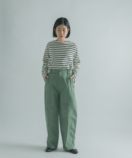 FORK&SPOON（フォークアンドスプーン）の「FORK&SPOON　ボートネックボーダー（Tシャツ/カットソー・レディース・ホワイト系その他/ブラック系その他/グレー系その他/ブラウン系その他・1/2）」の11枚目の写真