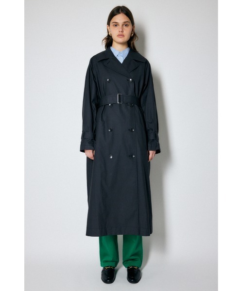 MOUSSY（マウジー）の「BIG COLLAR OVER TRENCH コート（トレンチコート・レディース・ベージュ/ブラック・1/2）」の17枚目の写真