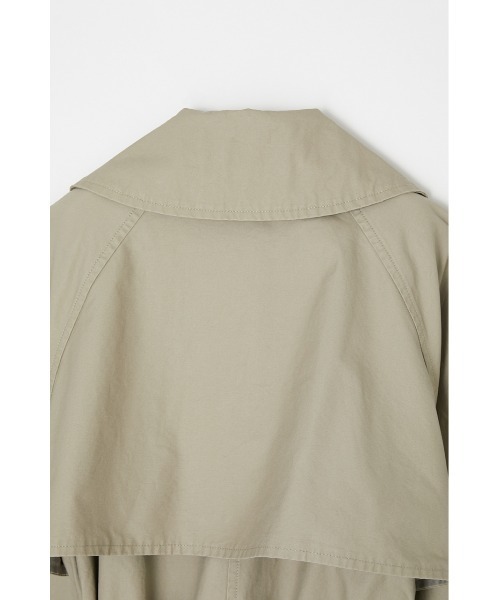 MOUSSY（マウジー）の「BIG COLLAR OVER TRENCH コート（トレンチコート・レディース・ベージュ/ブラック・1/2）」の7枚目の写真