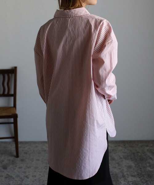 Yucca(ユッカ)の「長袖ルーズシルエットシャツ(シャツ/ブラウス・レディース・ホワイト/ネイビー/グレー/ピンク・LARGE/MEDIUM)」の20枚目の写真