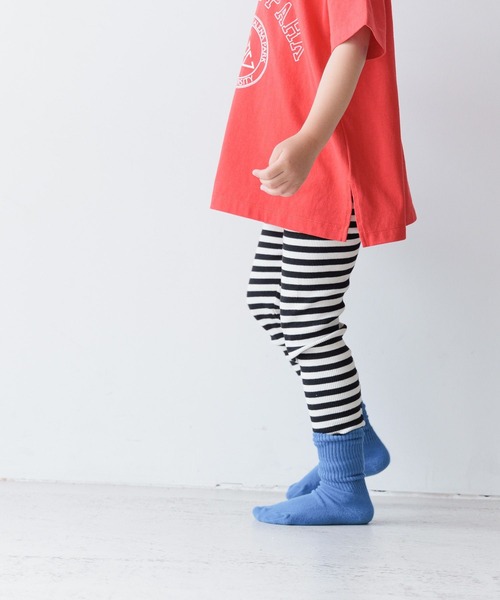 靴下屋　レギンス　アイボリー、ネストローブ ボーダー　おまとめ セール】ボーダーリブレギンス 123028（レギンス/スパッツ）｜LOWRYS