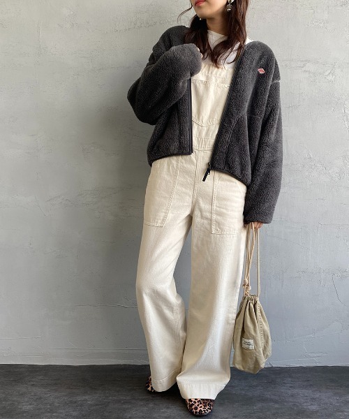 DANTON（ダントン）の「[DANTON/ダントン] ハイパイルボアフリース ノーカラージップカーディガン（その他アウター・レディース・チャコールグレー/ブラック/オフホワイト/モカ・38/36/34）」の5枚目の写真