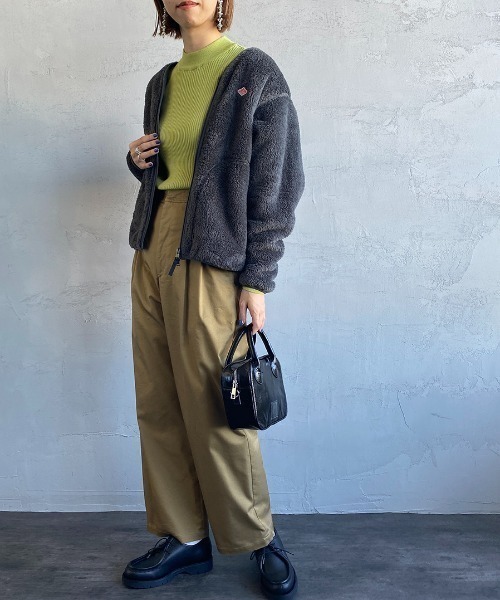 DANTON（ダントン）の「[DANTON/ダントン] ハイパイルボアフリース ノーカラージップカーディガン（その他アウター・レディース・チャコールグレー/ブラック/オフホワイト/モカ・38/36/34）」の8枚目の写真