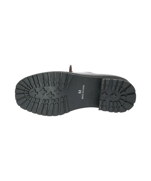 Samansa Mos2 blue（サマンサモスモスブルー）の「スクエア厚底チロリアンシューズ（ドレスシューズ・レディース・ダークブラウン/ブラック・LARGE/MEDIUM）」の21枚目の写真