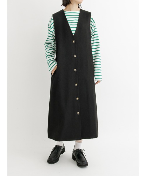 Samansa Mos2 blue（サマンサモスモスブルー）の「スクエア厚底チロリアンシューズ（ドレスシューズ・レディース・ダークブラウン/ブラック・LARGE/MEDIUM）」の5枚目の写真