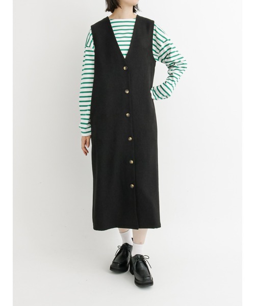 Samansa Mos2 blue（サマンサモスモスブルー）の「スクエア厚底チロリアンシューズ（ドレスシューズ・レディース・ダークブラウン/ブラック・LARGE/MEDIUM）」の7枚目の写真