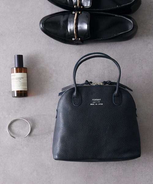 TIDEWAY（タイドウェイ）の「MADE IN JAPAN【TIDEWAY】EC限定 ライトレザーボストンバッグ LIGHT LEATHER BOSTON/S T2543（ハンドバッグ・レディース・グレイッシュベージュ/ブラック/ダークブラウン/ブラック系その他2/ダークブラウン系/ブラウン/ネイビー/シルバー・FREE）」の7枚目の写真