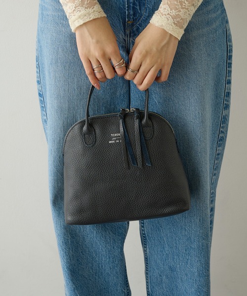 TIDEWAY（タイドウェイ）の「MADE IN JAPAN【TIDEWAY】EC限定 ライトレザーボストンバッグ LIGHT LEATHER BOSTON/S T2543（ハンドバッグ・レディース・グレイッシュベージュ/ブラック/ダークブラウン/ブラック系その他2/ダークブラウン系/ブラウン/ネイビー/シルバー・FREE）」の16枚目の写真