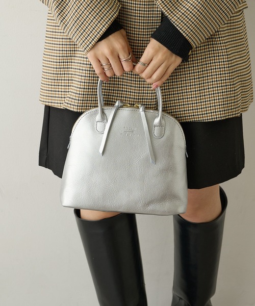 TIDEWAY（タイドウェイ）の「MADE IN JAPAN【TIDEWAY】EC限定 ライトレザーボストンバッグ LIGHT LEATHER BOSTON/S T2543（ハンドバッグ・レディース・グレイッシュベージュ/ブラック/ダークブラウン/ブラック系その他2/ダークブラウン系/ブラウン/ネイビー/シルバー・FREE）」の21枚目の写真