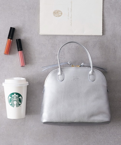 TIDEWAY（タイドウェイ）の「MADE IN JAPAN【TIDEWAY】EC限定 ライトレザーボストンバッグ LIGHT LEATHER BOSTON/S T2543（ハンドバッグ・レディース・グレイッシュベージュ/ブラック/ダークブラウン/ブラック系その他2/ダークブラウン系/ブラウン/ネイビー/シルバー・FREE）」の20枚目の写真