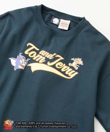 【OUTDOOR PRODUCTS/アウトドアプロダクツ】【TOM AND JERRY/トムとジェリー】コラボ ヘビーウェイト 裏起毛 ビッグシルエット スウェット トレーナー