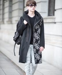 BUFFALO BOBSビックフード　ロングカーディガン BUFFALO BOBSビックフードロングカーディガン