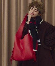 フェイクレザーフリンジワンハンドルショルダーBAG