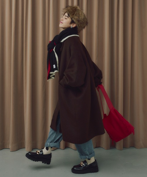 manana suerte（マニャーナスエルテ）の「フェイクレザーフリンジワンハンドルショルダーBAG（ショルダーバッグ・レディース・レッド/ブラック・FREE）」の8枚目の写真